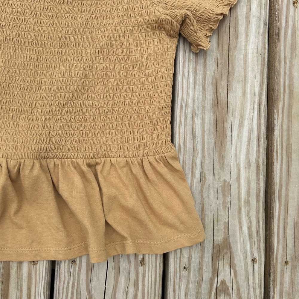 American eagle smocked off the shoulder ruffle top Size Medium New With Tags - Picture 8 of 15